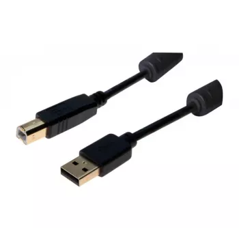 Cabo USB 2.0 Exertis Connect ficha Type-A macho para ficha Type-B macho, 3 m, preto 532432