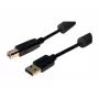 Cabo USB 2.0 Exertis Connect ficha Type-A macho para ficha Type-B macho, 3 m, preto 532432