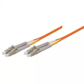 Cabo de patch de fibra ótica OM1 TECLINE LC duplex para LC duplex, 62,5/125 µm, laranja, 30 m 86330