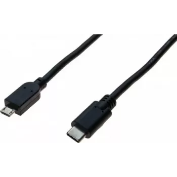 Cabo Exertis Connect USB-C para Micro-USB Type-B, USB 2.0, 1 m, preto 532481
