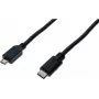 Cabo Exertis Connect USB-C para Micro-USB Type-B, USB 2.0, 1 m, preto 532481
