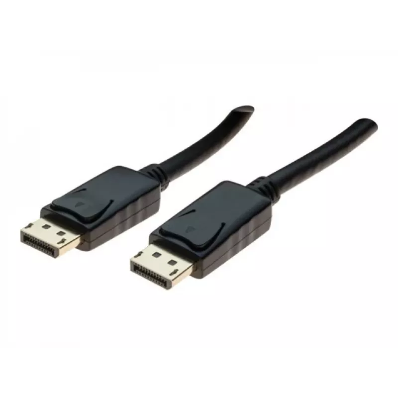 Cabo DisplayPort 1.1 EXERTIS CONNECT, ficha DisplayPort macho para macho, 10 m, preto EXC128057