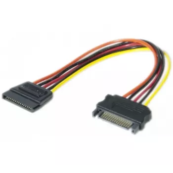 Cabo de extensão de alimentação SATA EXERTIS CONNECT, ficha SATA macho para conetor SATA fêmea, 0,2 m 147564