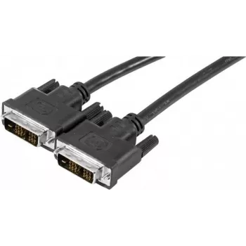 Cabo de monitor DVI-D Single Link EXERTIS CONNECT, ficha 18+1 pinos macho para macho, 1,8 m, preto 127475