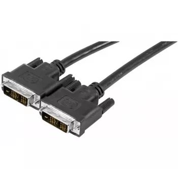 Cabo de monitor DVI-D Single Link EXERTIS CONNECT, ficha 18+1 pinos macho para macho, 1,8 m, preto 127475