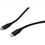 Cabo EXERTIS CONNECT USB 3.2 Gen 2x2 20 Gbps / 240W USB-C para USB-C, preto, 1,5 m (532650)