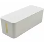 Caixa de gestão de cabos grande Exertis Connect para réguas de tomadas, branca, 400 x 160 x 135 mm 573423