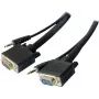 Cabo de monitor S-VGA EXERTIS CONNECT com áudio, ficha HD D-Sub 15 pinos macho para macho, 5,0 m, preto 137221