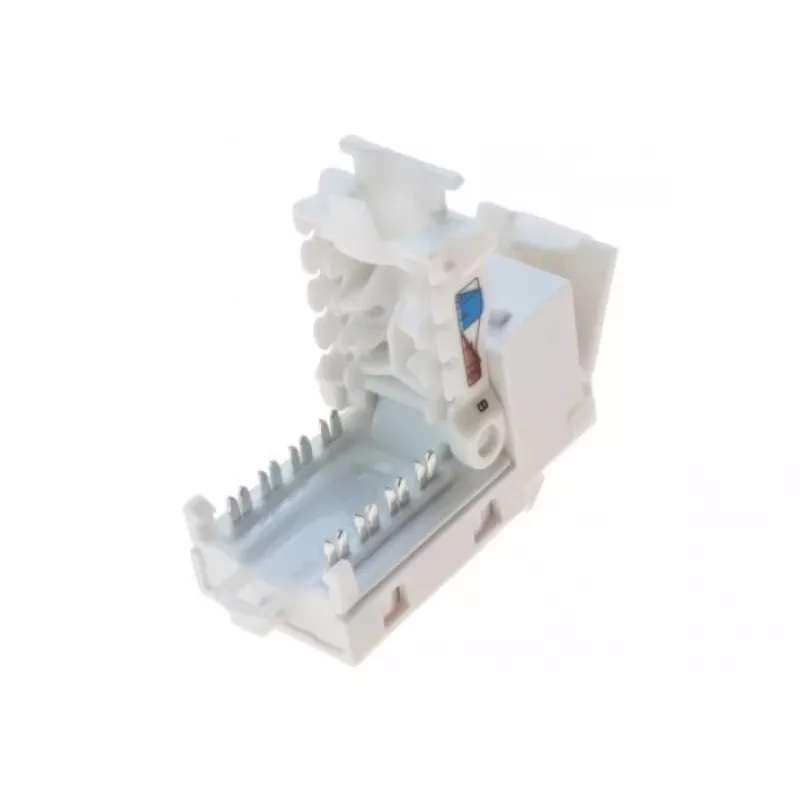 Keystone Jack RJ45 TECLINE, Cat.6 UTP, sem ferramentas, branco 272883