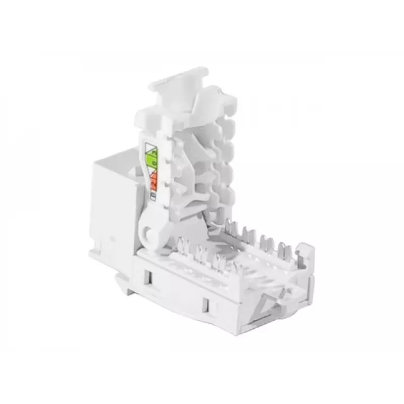 Keystone Jack RJ45 TECLINE, Cat.6 UTP, sem ferramentas, branco 272883