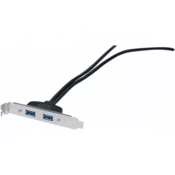 Cabo de extensão USB 2.0 Exertis Connect, ficha USB-A para conector fêmea USB-A, 0,25 m, preto 146697