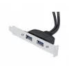 Cabo de extensão USB 2.0 Exertis Connect, ficha USB-A para conector fêmea USB-A, 0,25 m, preto 146697