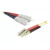 Cabo de patch de fibra ótica multimodo duplex Exertis Connect LC/UPC para ST/UPC, OM2 50/125 µm, LSZH, laranja, 3 m 392673