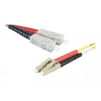Cabo de patch de fibra ótica multimodo duplex Exertis Connect LC/UPC para ST/UPC, OM2 50/125 µm, LSZH, laranja, 3 m 392673