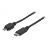 Cabo USB 2.0 EXERTIS CONNECT, USB Type-C para Micro-B, preto, 1,0 m 150301