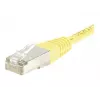 Cabo de patch Cat.6 F/UTP EXERTIS CONNECT, amarelo, 10 m, proteção anti-dobraba slim 245560
