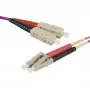 Cabo de patch de fibra ótica OM2 EXERTIS CONNECT, 50/125 µm, SC duplex para LC duplex, UPC, laranja, 10 m 392686