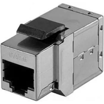 Acoplador Keystone Cat.6 EXERTIS CONNECT RJ45 conector fêmea para RJ45 conector fêmea, branco (272240)
