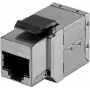 Acoplador Keystone Cat.6 EXERTIS CONNECT RJ45 conector fêmea para RJ45 conector fêmea, branco (272240)