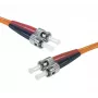 Exertis Connect Cabo de rede de fibra ótica ST/UPC Multimodo Duplex OM2, 5m, LSZH Laranja 392714