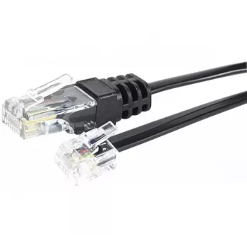 EXERTIS CONNECT Cabo telefónico Ficha RJ11 para ficha RJ45 Preto 10 m EXC285011