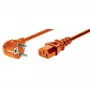 EXERTIS CONNECT Cabo de alimentação Schuko para IEC C13 angular laranja de 1,8 m 808072