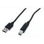 EXERTIS CONNECT Cabo USB 2.0 High Speed, ficha USB Type-A para ficha USB Type-B, Preto, 5,0 m (352451)