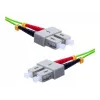 EXERTIS CONNECT Cabo de rede de fibra ótica OM5 SC Duplex para SC Duplex, 50/125 µm, UPC, Verde lima, 2 m 392902