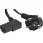 EXERTIS CONNECT Cabo de alimentação, ficha Schuko para conector fêmea IEC C13 angular, Preto, 3,0 m 808211