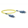 Exertis Connect Cabo de rede de fibra ótica LC/UPC para LC/UPC Uniboot Monomodo OS2 Duplex, 1m, Amarelo 392931