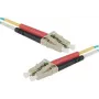 EXERTIS CONNECT Cabo de rede de fibra ótica HD OM3 LC Duplex, 50/125 µm, Aqua, 0,5 m 392720
