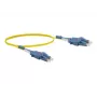 Exertis Connect Cabo de rede de fibra ótica LC/UPC para LC/UPC Monomodo OS2 Duplex, 10m, Amarelo, LSZH 392936