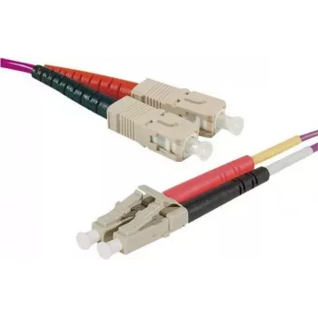 Exertis Connect Cabo de rede de fibra ótica OM4 HD, LC Duplex para LC Duplex, UPC, 15 m 392787