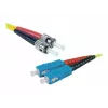 Exertis Connect Cabo de rede de fibra ótica ST/UPC para SC/UPC Monomodo Duplex OS2, 3m, Amarelo 392883