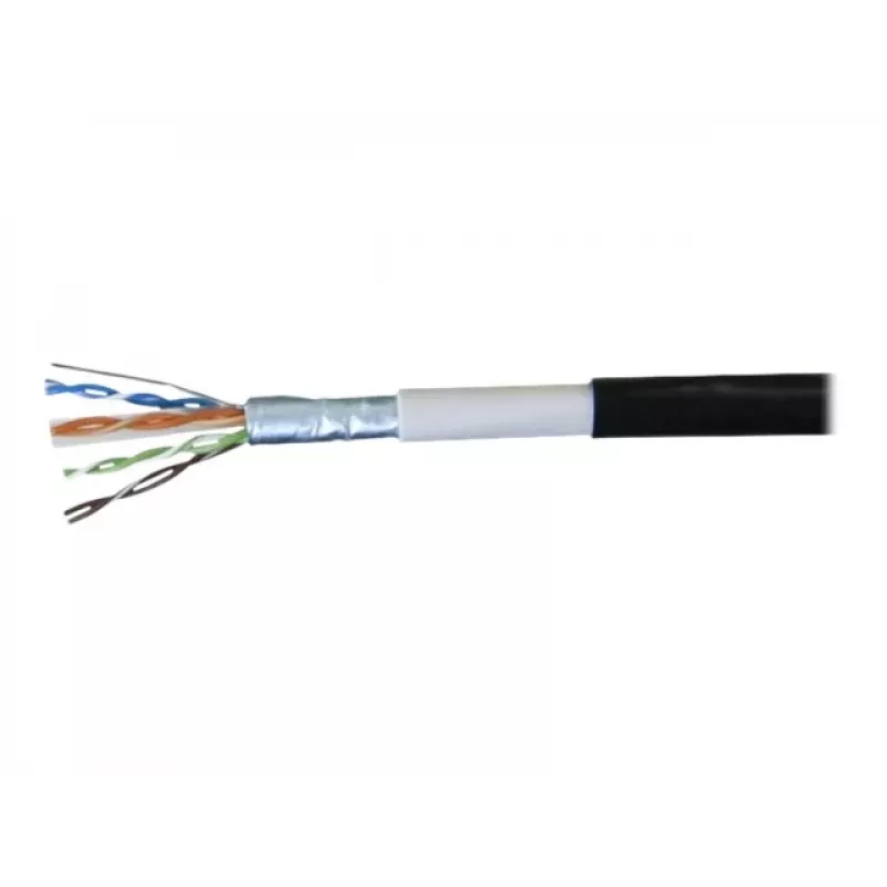 EXERTIS CONNECT Cabo de patch exterior à prova de água Cat6 F/UTP, 2m, preto 845040