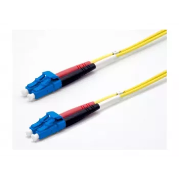 Ekivalan Cabo de patch de fibra ótica OS2 LC/LC Duplex monomodo, 9/125 µm, LSZH, amarelo, 50 m COZ008LCLC2SJ0500A
