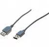 Exertis Connect Cabo de extensão USB 2.0 - ficha USB-A para conector fêmea USB-A, 3 m, cinzento 532509