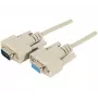 EXERTIS CONNECT Cabo de extensão serial D-Sub 9-Pin, ficha para conector fêmea, 10 m, preto 580261
