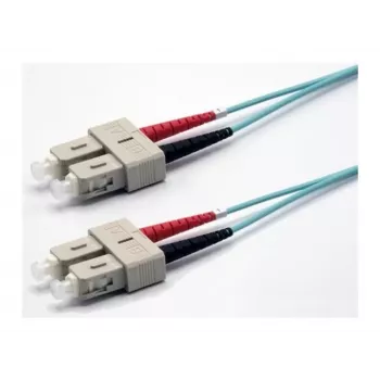 Cabo de patch OM3 duplex, 50/125 µm, SC/SC, aqua, 10 m COZOM3DCDC2SA0100A