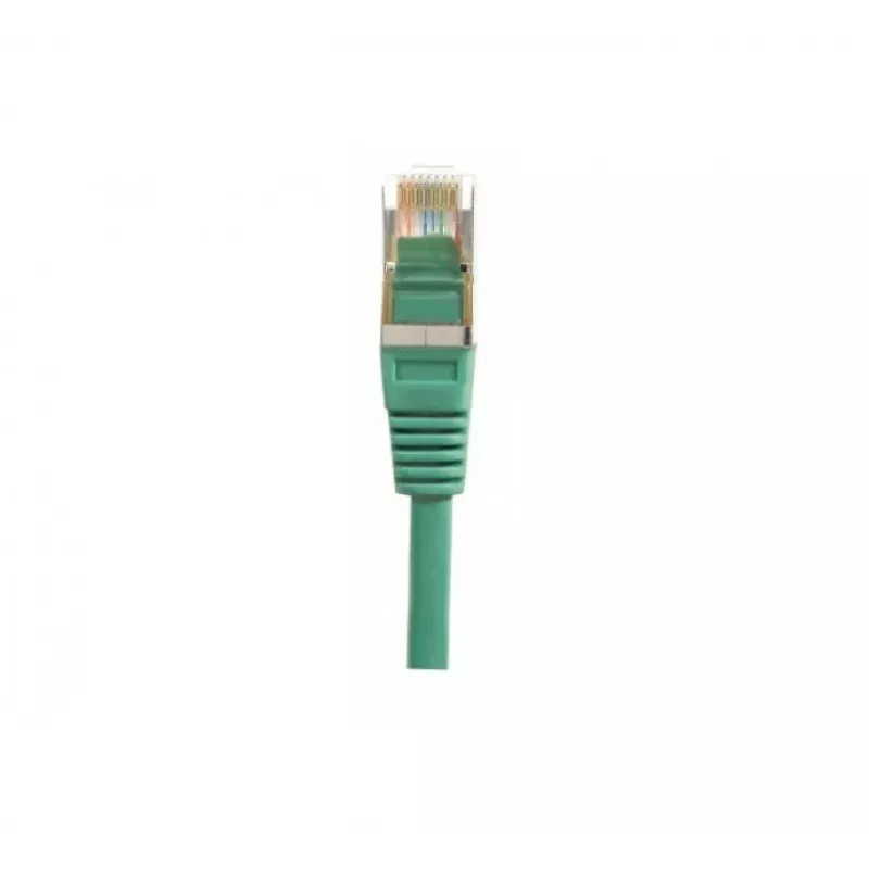 Cabo de patch EXERTIS CONNECT Cat.6 F/UTP, 25 m, verde, RJ45, proteção anti-dobra slim 853330