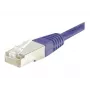 Cabo de patch EXERTIS CONNECT Cat.6 F/UTP, 30m, violeta, proteção anti-dobra snagless slim, RJ45 853348