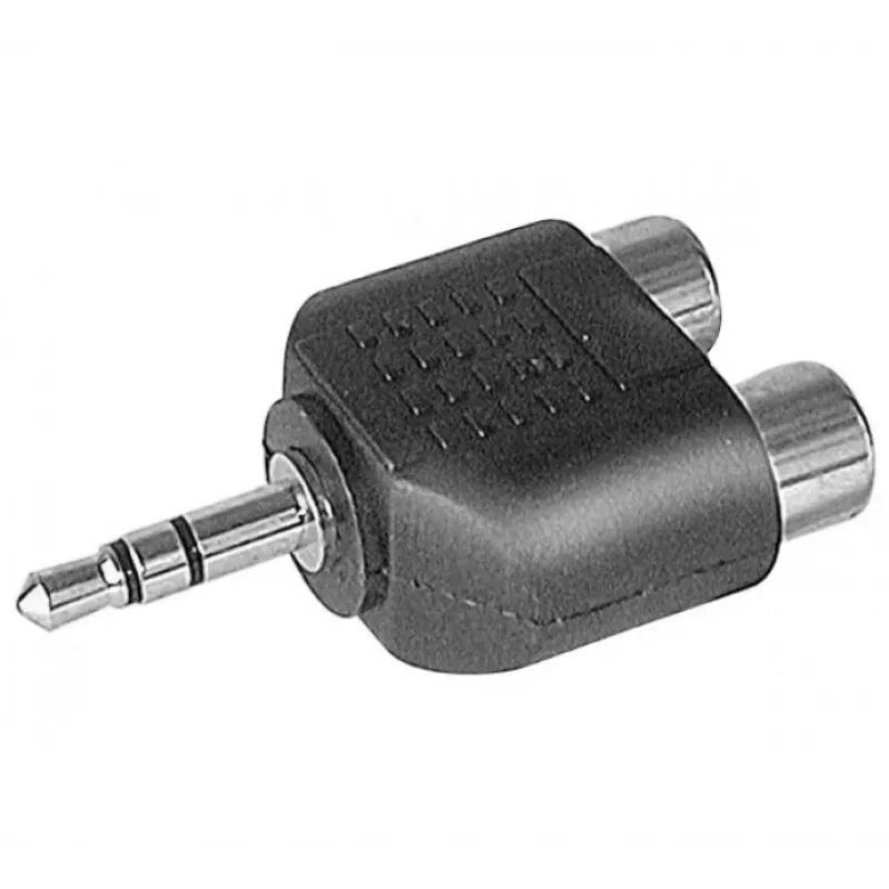 Adaptador de jack estéreo 3,5mm para 2x RCA Phono EXERTIS CONNECT (720140)