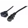 Cabo de alimentação angular Schuko para IEC C13 Exertis Connect, 1 m, preto 808008