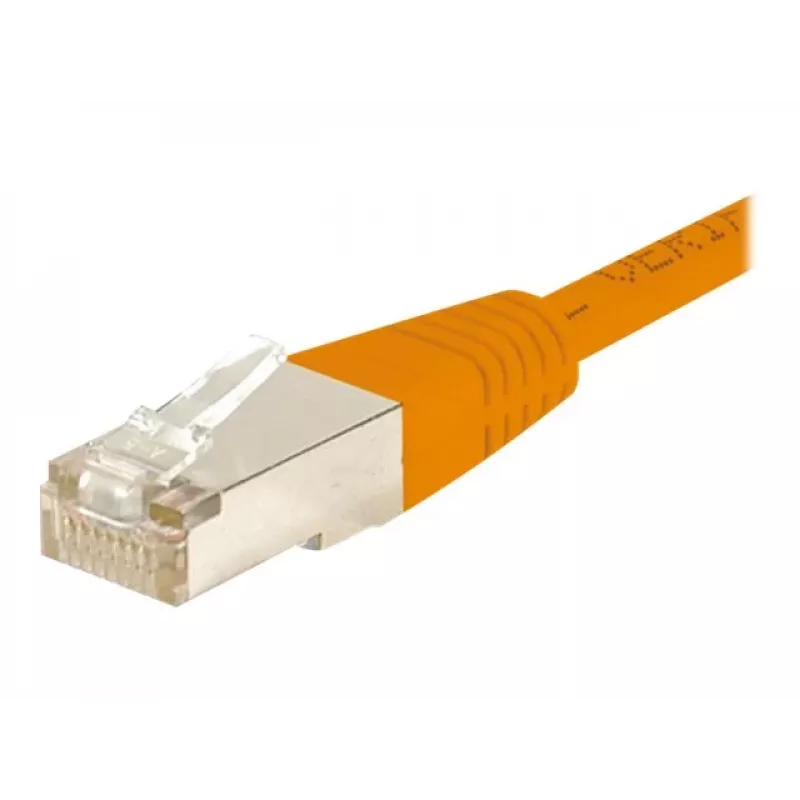 Cabo de rede Cat6 F/UTP EXERTIS CONNECT, laranja, 25 m, Slim Snagless 853339
