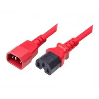 Cabo de alimentação Exertis Connect IEC C14 para C15, vermelho, 1,8 m 808364