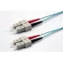 Cabo de rede de fibra ótica OM3 duplex SC/SC Ekivalan, 50/125 µm, água, 2,0 m COZOM3DCDC2SA0020A