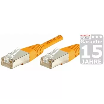 Cabo de rede CAT.6 S/FTP PiMF EXERTIS CONNECT, laranja, 10 m 854472