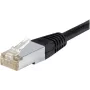 Exertis Connect 845038 Cabo patch à prova de água Cat.6 F/UTP, 0,5 m, preto, proteção de curvatura fina