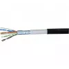 Exertis Connect 845038 Cabo patch à prova de água Cat.6 F/UTP, 0,5 m, preto, proteção de curvatura fina