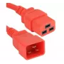 Exertis Connect Cabo de extensão de alimentação IEC C20 para C19, 2 m, vermelho, 16A 250V 640056